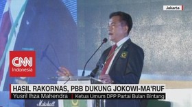 Hasil Rakornas, PBB Dukung Jokowi-Ma'ruf