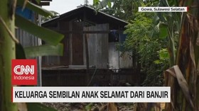 Keluarga Sembilan Anak Selamat dari Banjir