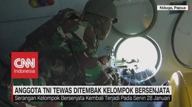 Anggota TNI Tewas Ditembak Kelompok Bersenjata