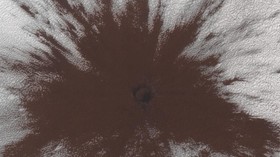 NASA Temukan Kawah Baru Berdiameter 1 Km di Mars