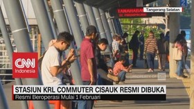 Stasiun KRL Cisauk Resmi Beroperasi
