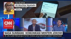 Nada Sumbang Komunikasi Menteri Jokowi (2/3)