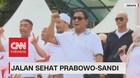 Ribuan Relawan Ikuti Jalan Sehat Prabowo-Sandi