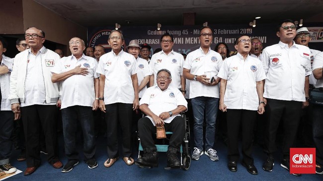 Moeldoko menegaskan TKN sama sekali tak pernah menargetkan atau menghitung detail dampak elektoral deklarasi alumni.