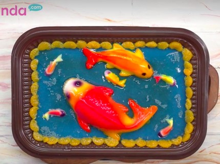 Resep Puding Ikan Koi, Dessert Meriah & Lucu di Tahun Baru Imlek