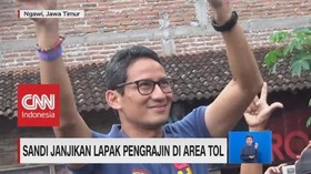 Sandi Janjikan Lapak Pengrajin di Area Tol