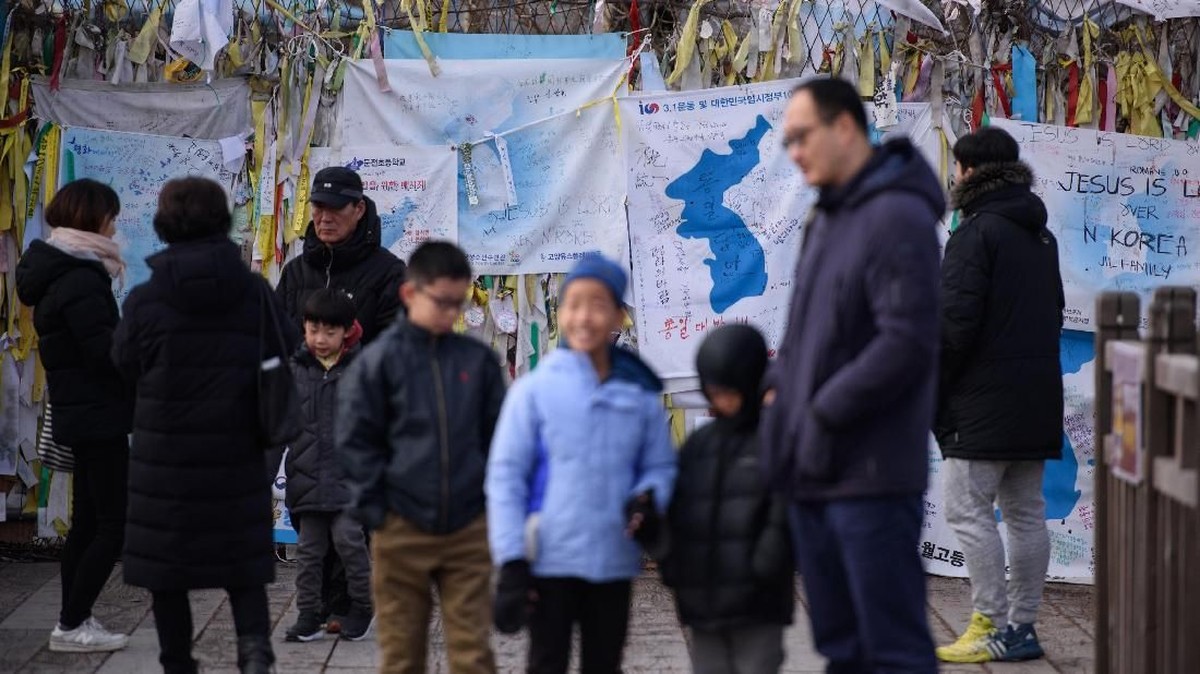 FOTO: Imlek Sunyi di Zona Demiliterisasi Korea