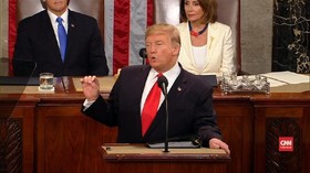 VIDEO: Pidato Kenegaraan, Ajang Trump Serukan Tembok Meksiko