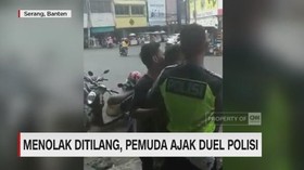 Menolak Ditilang, Pemuda Ajak Duel Polisi
