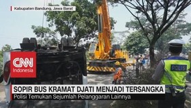 Sopir Bus Kramat Djati Menjadi Tersangka