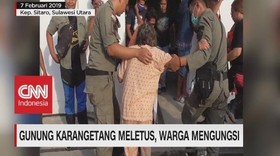 Gunung Karangetang Meletus, Warga Mengungsi