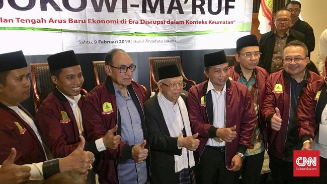 Ma'ruf menyebut dukungan dari Jaringan Alumni Mesir merupakan pertanda baik. Bahkan, dia mengatakan dengan dukungan itu berarti Pilpres telah selesai.