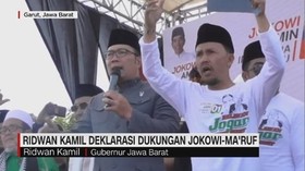 Ridwan Kamil Deklarasi Dukungan Jokowi-Ma'ruf
