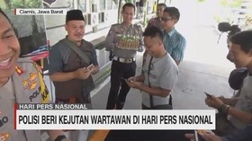 Polisi Beri Kejutan Wartawan di Hari Pers Nasional