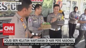 Polisi Beri Kejutan Wartawan di Hari Pers Nasional