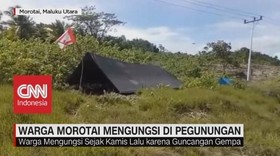 Pasca Gempa, Warga Morotai Mengungsi di Pegunungan