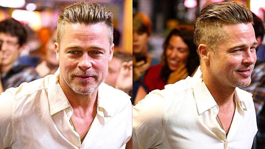 Brad Pitt diketahui menghadiri acara ulang tahun mantan istrinya, Jennifer Aniston, ke-50 pada Sabtu (9/2) lalu.