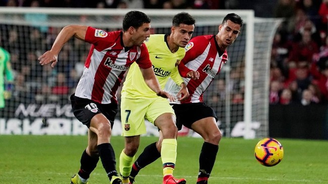 Barcelona gagal memenangi laga pekan ke-23 La Liga Spanyol usai ditahan imbang Athletic Bilbao di Stadion San Mames, Minggu (10/2).