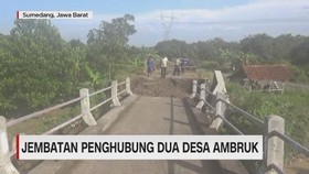Jembatan Penghubung Dua Desa Ambruk