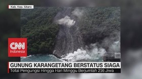 Gunung Karangetan Berstatus Siaga