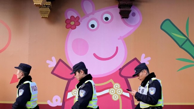 FOTO: 'Peppa Pig' Idola Asal Inggris yang Populer di China