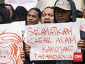 Demo Kamojang di KLHK: Status TWA Buat Lingkungan Kian Rusak