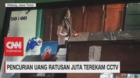 Pencurian Uang Ratusan Juta Terekam CCTV