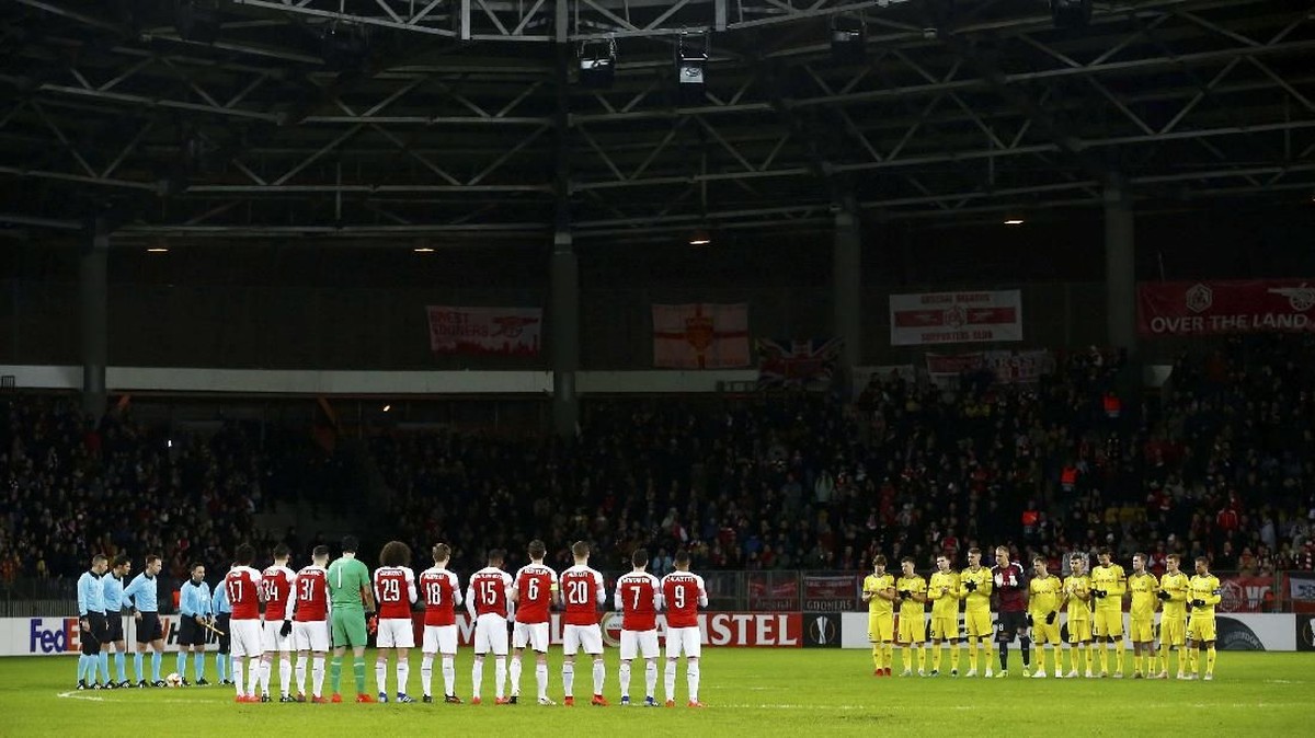 FOTO: Arsenal Tumbang di Liga Europa