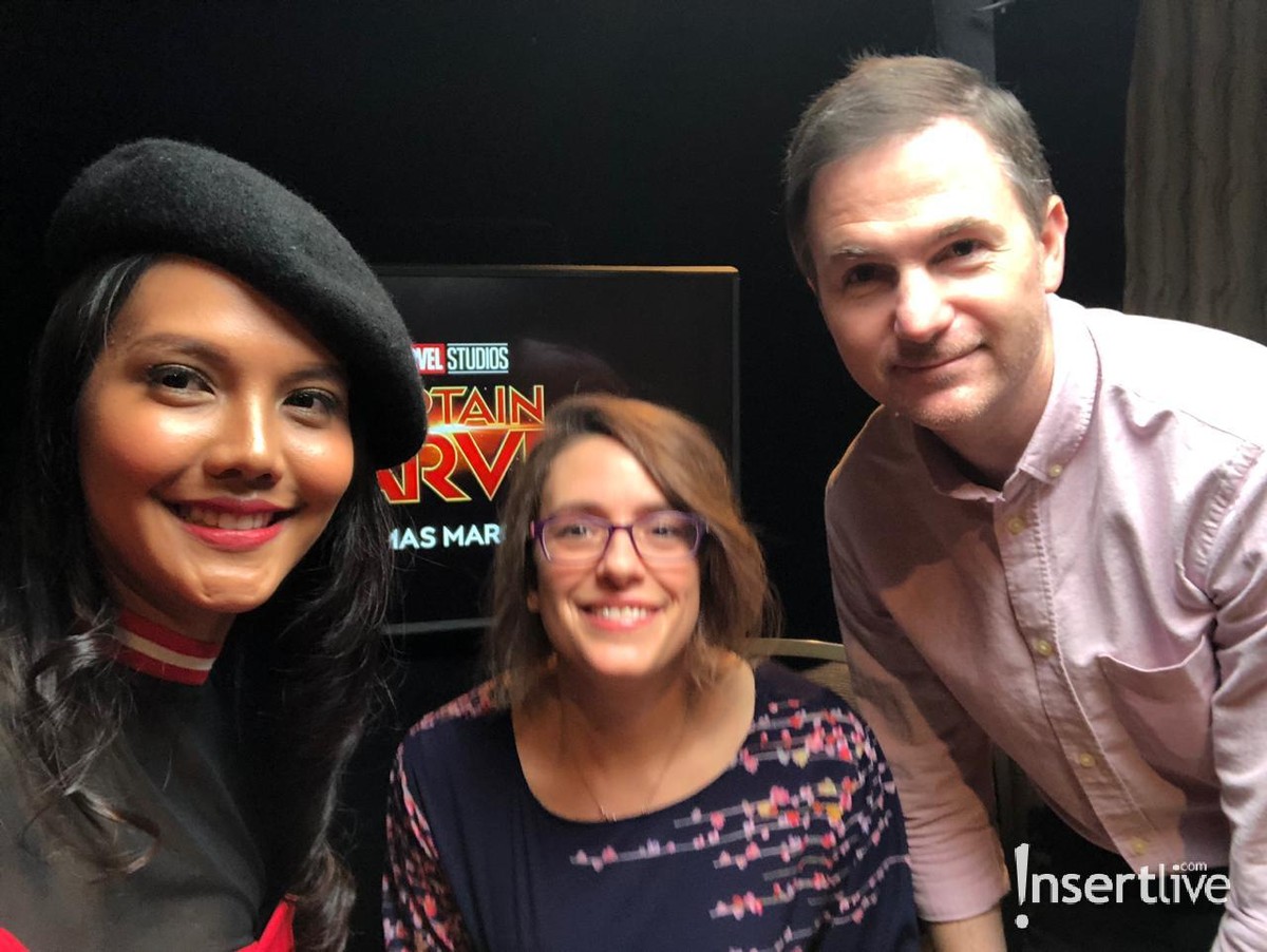 Sutradara dan pemain film Captain Marvel mengadakan press conference di Singapura&comma; Jumat &lpar;15&sol;2&rpar;&period; Insertlive merekam beberapa potret para pemainnya itu&period;