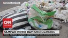 Miris! Sampah Popok Bayi Menggunung di Bantaran Sungai