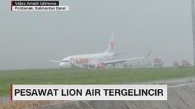 Pesawat Lion Air Tergelincir