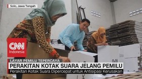 KPU Solo Mulai Merakit Kotak Suara Kardus Jelang Pemilu