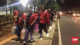 Terdengar Ledakan, Pendukung Jokowi Tinggalkan Lokasi Nonbar