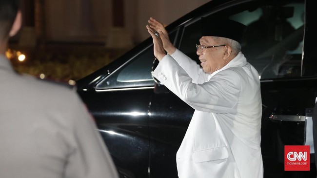 Ma'ruf Amin mengaku menyerahkan semuanya kepada Bawaslu soal dugaan pelanggaran pemilu dalam acara Malam Munajat 212.