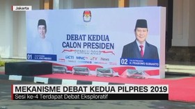 Mekanisme Debat Kedua Pilpres 2019