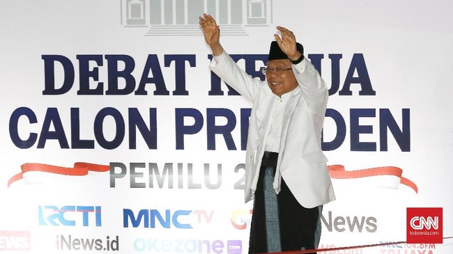 Ma'ruf mengklaim pasangan 01 mempunyai modal kuat, yaitu apa yang sudah dilakukan Pemerintahan Jokowi-JK selama empat tahun terakhir.
