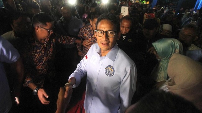 Sandiaga Uno, calon wakil presiden nomor urut 2 mengatakan unicorn harus bisa berkembang bahkan jadi ikon perekonomian Indonesia.
