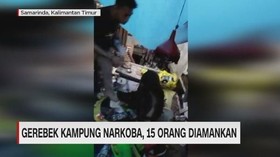 Gerebek Kampung Narkoba, 15 Orang Diamankan