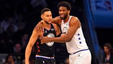 FOTO: Aksi Terbaik Bintang di NBA All Star 2019 Tim LeBron James berhasil mengalahkan Tim Giannis Antetokounmpo pada pertandingan NBA All Star 2019 di Spectrum Center, Charlotte.
