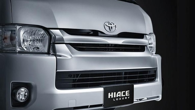 Desain baru Hiace yang kekinian terpantau dari berbagai foto penampakan yang sudah menyebar di internet.