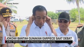 Jokowi Bantah Gunakan Earpiece Saat Debat