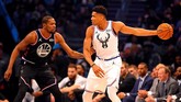 FOTO: Aksi Terbaik Bintang di NBA All Star 2019 Tim LeBron James berhasil mengalahkan Tim Giannis Antetokounmpo pada pertandingan NBA All Star 2019 di Spectrum Center, Charlotte.