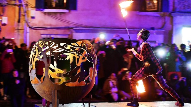 FOTO: Gemerlap Karnaval di Venesia