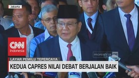 Jokowi & Prabowo Menilai Debat Kedua Pilpres Berjalan Baik