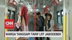 Tarif LRT Jabodebek Rp 12 Ribu, ini Tanggapan Warga