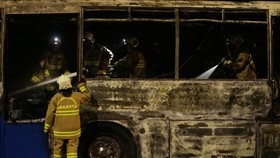 Bus Terbakar di Tol Pandaan, 48 Penumpang Selamat