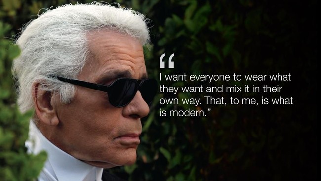 Foto Kata Kata Mutiara Karl Lagerfeld