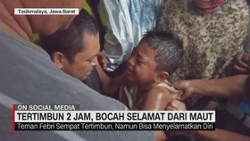 Tertimbun 2 Jam, Bocah Selamat dari Maut
