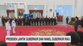 Presiden Lantik Gubernur & Wakil Gubernur Riau