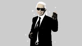 INFOGRAFIS: Gaya Ikonik Karl Lagerfeld